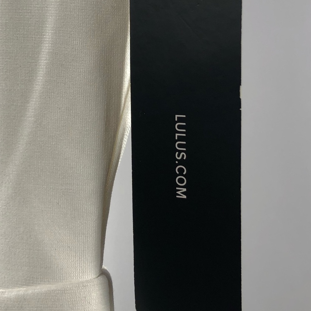 NWT Lulus Lavish Lattice Bodycon Dress‎ in White Size Small - Picture 7 of 11